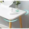 ENGENDER Makeup Vanity Simple Dressing Table with Makeup Mirror for Bedroom Mini Dressing Table Modern Small Apartment Desk Workbench Vanity Table view 3