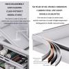 Extendable Sliding Drawer,Roll out Storage Shelf Storage for Pantry,Heavy Duty Sliding Shelf Slide Out Drawer,No Need Drill and Nailing,for Cabinets Kitchen Living Room. ( Size : 47*42*7cm/18.5*16.5*2 view 2