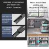 Extendable Sliding Drawer,Roll out Storage Shelf Storage for Pantry,Heavy Duty Sliding Shelf Slide Out Drawer,No Need Drill and Nailing,for Cabinets Kitchen Living Room. ( Size : 47*42*7cm/18.5*16.5*2 view 3