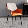 Guyifuny Set of 2 PU Leather Dining Chair, Kitchen Counter Chairs with Backrest and Padded Seat for Kitchen Dining Bedroom Living Room Side Chairs view 2