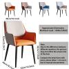Guyifuny Set of 2 PU Leather Dining Chair, Kitchen Counter Chairs with Backrest and Padded Seat for Kitchen Dining Bedroom Living Room Side Chairs view 3