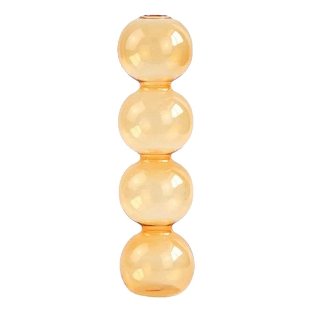 ECYC Ltd Cute Bubble Glass Vase, Clear Glass Flower Vase Hydroponic Glass Vase Bud Vases Small Glass Floral Vases for Flower Arrangements, Wedding Centerpieces, Office, Home Dcor, 2.36" x 8.66"