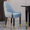 Guyifuny Faux Leather Dining Chairs, Kitchen & Dining Room Chairs with Backrest and Metal Legs, Comfortable Upholstered Seat Chairs view 2