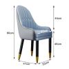 Guyifuny Faux Leather Dining Chairs, Kitchen & Dining Room Chairs with Backrest and Metal Legs, Comfortable Upholstered Seat Chairs view 3