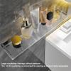 CTPCRTYK Bathroom Shelf No Punching Shower Caddy Floating Shelves Acrylic Wall-Mountedrror Front Cosmetic Skin Product Organizer Rack Shower Accessories Spice Rack Kitchen Shelves, 50Cm, Gold, 52687 view 2