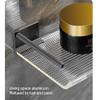 CTPCRTYK Bathroom Shelf No Punching Shower Caddy Floating Shelves Acrylic Wall-Mountedrror Front Cosmetic Skin Product Organizer Rack Shower Accessories Spice Rack Kitchen Shelves, 50Cm, Gold, 52687 view 3