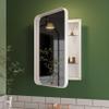 Suwopmvy 16x24 Inch Medicine Cabinet,White Farmhouse Bathroom Medicine Cabinet with Mirror and Adjustable Shelves,Wall Mirror with Storage for Bathroom (White) view 1