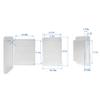 Suwopmvy 16x24 Inch Medicine Cabinet,White Farmhouse Bathroom Medicine Cabinet with Mirror and Adjustable Shelves,Wall Mirror with Storage for Bathroom (White) view 2