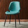 Guyifuny Modern Kitchen Chair Dining Chair Faux Leather and Black Powder Coat Finish for Living Room, Kitchen, Study, Bedroom view 2