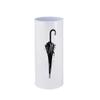 JESLEI Umbrella Stand, Iron Round Umbrella Stand Household Simple Umbrella Bucket Rack for Long/Short Umbrella Canes Walking Sticks/White (White) view 1