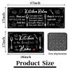 2 Piece Farmhouse Kitchen Rug Set, Black and White Style Theme Decor Kitchen Rugs, Non-Slip Absorbent Washable Floor Mats, Home Indoor Runner Carpet 17x30+17x47 Inches view 2
