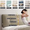 ZZYK Faux Leather Headboard Pillow Support Upholstered,Lumbar Pillowboard Large Backrest Full Bedside Cushion,Sofa Bed Bunk Bed Pillow with Removable Cover,Gray,87inch/220cm view 3