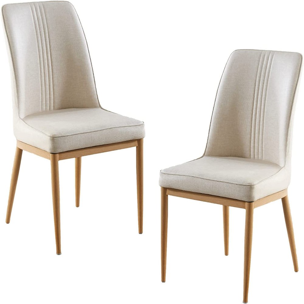 Guyifuny Kitchen Chair Upholstered Dining Chair Set of 2 Leather Kitchen Chair for Kitchen,Dining Room and Living Room