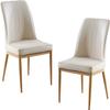 Guyifuny Kitchen Chair Upholstered Dining Chair Set of 2 Leather Kitchen Chair for Kitchen,Dining Room and Living Room view 1