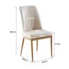 Guyifuny Kitchen Chair Upholstered Dining Chair Set of 2 Leather Kitchen Chair for Kitchen,Dining Room and Living Room view 3