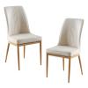 Guyifuny Kitchen Chair Upholstered Dining Chair Set of 2 Leather Kitchen Chair for Kitchen,Dining Room and Living Room view 4
