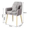Guyifuny Set of 2 Velvet Dining Chairs, Kitchen Dining Room Chairs, Reception Chairs Armchairs for Bedroom Counter Lounge Living Room view 3