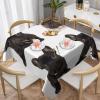 VTCTOASY Square Tablecloth Waterproof Wrinkle Free Table Cloth 60"x60" Decoration French Bulldog Table Cover Washable Kitchen Tablecloths for Picnic Party Wedding Holiday view 1