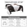 VTCTOASY Square Tablecloth Waterproof Wrinkle Free Table Cloth 60"x60" Decoration French Bulldog Table Cover Washable Kitchen Tablecloths for Picnic Party Wedding Holiday view 2
