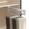 Closet Rod for Hanging Clothes, Bedroom Stainless Steel Wardrobe Rail Tube - Extendable Pull Out Closet Rod, 30-80cm Adjustable Clothes Rail, Closet Rod For Closet Housewares Clothes Organizer, Space- view 1
