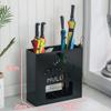 Umbrella Stand, Entrance Umbrella Stand, Long Handle Umbrella Umbrella Stand, Metal Umbrella Bucket, Household Umbrella Stand, Industrial Umbrella Stand, for Home Office Entrance Corridor Garden D (Bl view 2