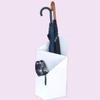 JESLEI Umbrella Stand, Geometric Umbrella Stand Rack Household Storage Umbrella Stand Umbrella Bucket/Black (White) view 2