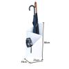 JESLEI Umbrella Stand, Geometric Umbrella Stand Rack Household Storage Umbrella Stand Umbrella Bucket/Black (White) view 3