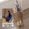 Umbrella Stand, Metal Mesh Umbrella Rack Stand, Round Umbrella Holder for Entryway, Modern Umbrella Stands Indoor with Fixed Hooks, for Canes, Folding Umbrellas, Wrapping Paper, Two Sizes Umbrella Sto view 4
