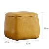 Small Leather Sofa Stool, Storage Pouffe Stool Change Shoe Footrest Wooden Legs for Living Room Bedroom - Great for The Living Room, Bedroom view 3
