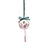 Bamboo Garland, Wind Chime Garland Pendant, Window Balcony Pendant car Decoration Pendant, DIY Chinese Wind Chime Garland Pendant, Spring Garland Pendant, Garden Decoration. (Pink Wreath) view 3