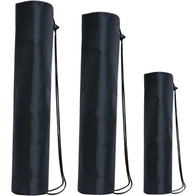 CRASPIRE 3 Style Storage Drawstring Bags Large Black Travel Bracket Bags Laundry Clothes Bags Long Packaging Bags Foldable Heavy Duty Organizer Bags Polyester for Hiking Camping Home