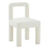 MAKLAINE Modern Contemporary Hazel Cream Boucle Dining Chair view 1
