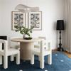 MAKLAINE Modern Contemporary Hazel Cream Boucle Dining Chair view 2