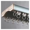 Conjoined Double Curtain Track Ceiling Mounting, Heavy-duty Aluminum Seamless Curtain Rail Gliders for Hospital/Hotel/Office, 5 feet 8ft 10 ft 12 ft 18 feet 20 ft 30ft Custom ( Color : Blue , Size : L view 1