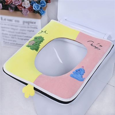 POBLTA Toilet seat Cushion,Toilet pad, Enlarged Square Toilet Seat Cushion - Enhanced Comfort and Style for Your Bathroom (Silver Color, Various Sizes)