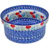 Polmedia Polish Pottery Souffle Dish - Poppy Happiness Pattern Handmade in Boleslawiec Poland by Ceramika Artystyczna + Certificate of Authenticity view 1