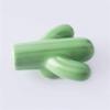 Ceramic Door Knobs,Ceramic Cabinet Knobs, 2 pcs Drawer Door Knobs Ceramic Cupboard Cabinet Pull Handles, Cactus Shape Drawer Pull Handle Furniture Cabinet Drawer Door Knobs (Color : Green) view 2