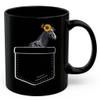 Lovesout Black Trakehner Horse Sunflower Pocket Design Coffee Mug Black Ceramic 11oz Farm Owner Gift view 1