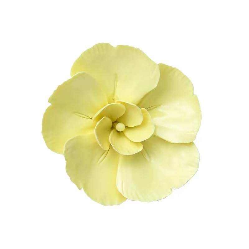 AMERRY Ceramic Flower Wall Art, Artificial 3D Flower Wall ArtHandmade 3D Wall Art Hanging Sculpture Porcelain Flower Wall Dcor for HomeHallwayLiving RoomBedroomKitchenOffice (006)