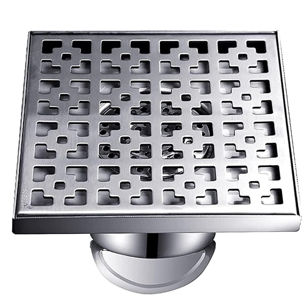 Shower Drain,Floor Drain Shower Drain with Hair Strainer, Brushed SUS304 Square Shower Floor Drain with Removable Cover, Floor Drainer for Kitchen Washroom Garage and Basement (Size : 30cm(11.8Inch))