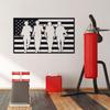 American Flag Sign, Metal Door Sign, Home Decor, Housewarming Gift, Wedding Gift, Metal Gift, Outdoor Sign, Metal Wall Art view 4