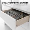 EDELHAUS Spice Drawer Organizer - Expandable Spice Rack for Drawer, Black Seasoning Organizer for Drawer Spice Organizer, Spice Organization Seasoning rack insert for Cabinet (Jars Not Included) view 4