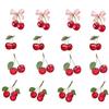 CoziDek Cherry Wall Stickers,Cherry Wall Decals Peel and Stick for Kitchen Decor,Cherries Wallpaper Peel and Stick,Cherry Wall Art Decal Stickers 56 pcs view 1