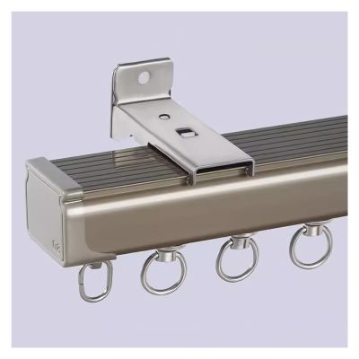 Curtain Track Ceiling Mount/ Wall Mount, 30 16 15 6 10 12 18 Ft Heavy Duty Aluminum Single Curtain Rail, Sliding Curtain Track System For Office/ Bedroom/ Living Room ( Color : A-Wall Mount , Size : 5