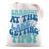 JNIAP Lake Daze Gift Everybody at The Lake Gettin Tipsy Tote Bag Lake Life Gift (Gettin Tipsy Tote Bag) view 1