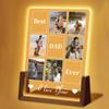 HomeLoft Basics Personalized Father's Day for love Gifts,Customized Acrylic Plaque Printed with Photos Custom Walnut Picture Frame LED Light, Christmas Birthday Romantic Gifts-03, Style-03 view 1