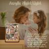 HomeLoft Basics Personalized Father's Day for love Gifts,Customized Acrylic Plaque Printed with Photos Custom Walnut Picture Frame LED Light, Christmas Birthday Romantic Gifts-03, Style-03 view 4