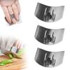 Multipurpose Stainless Steel Finger Guard, 2024 Upgraded Finger Guards for Cutting Food Kitchen Tool, Slicing Tool Finger Protector Protects Hands While Slicing and Dicing in Kitchens (3 PCs) view 1