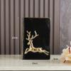 Ceramic Book Vase Retro Book Shaped Flower Vase Cute Bookstack Shaped Decorative Ceramic Planter Aesthetic Rectangular Vases for Flowers Unique Home Decor Ideal Gifts for Book Lovers (A, Black) view 2