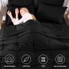 CozyLux Queen Comforter Set Black - 7 Pieces Bed in a Bag Queen, All Season Soft Bedding Set, Oeko-Tex Certified Bed Set with Down Alternative Comforter, Sheets, Pillowcases & Pillow Shams view 2